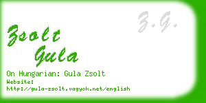 zsolt gula business card